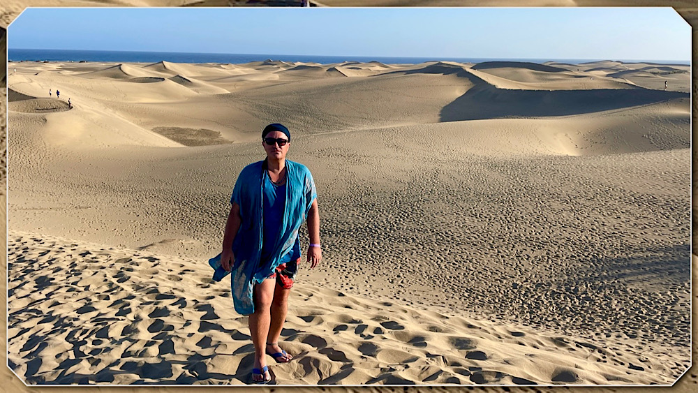 Photo d’orpheus devant les dunes de Maspalomas